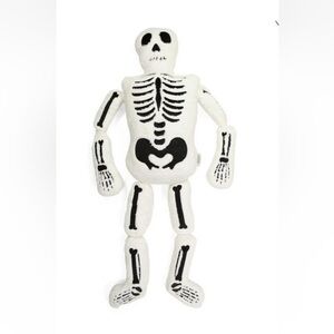 Skeleton Pillow Oversized Faux Fur 30x60 New Halloween Decor Decorations 5 feet